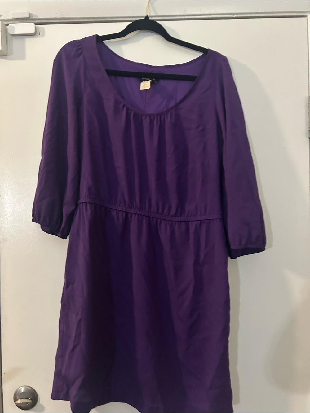 Teeze Me Purple Scoop-Neck Midi Dress